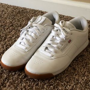 White Reebok Classic Shoe